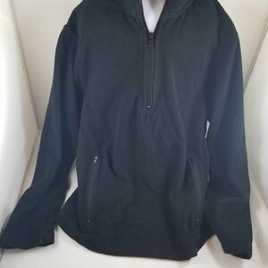 Boys Black Kids Foot Locker Polyester Fleece Pullover Zippered Jacket XL (16/18)
